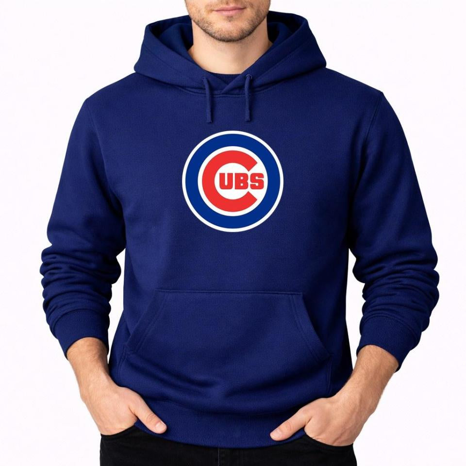 Men's Chicago Cubs Pullover Hoodie - Navy
