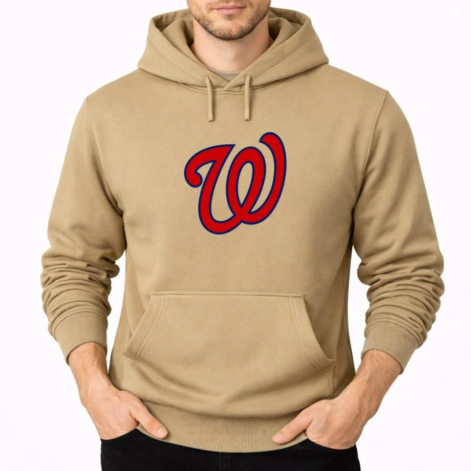 Men's Washington Nationals Pullover Hoodie - Tan