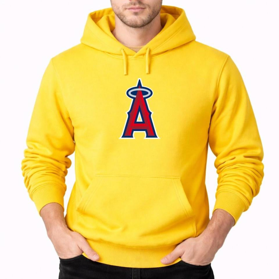 Men's Los Angeles Angels Pullover Hoodie - Yellow