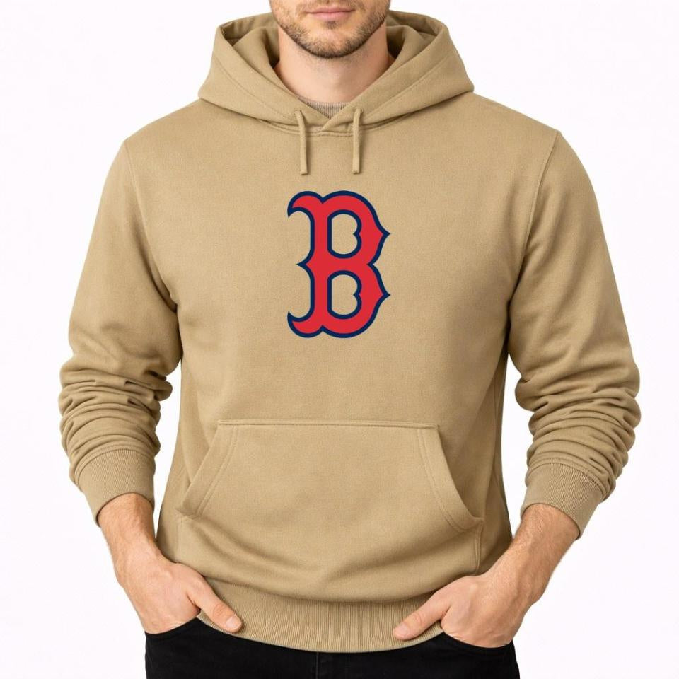 Men's Boston Red Sox Pullover Hoodie - Tan