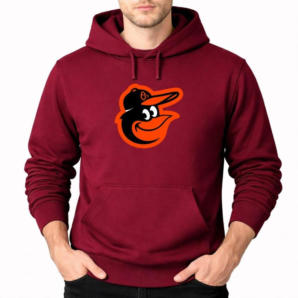 Men's Baltimore Orioles Pullover Hoodie - Burgundy