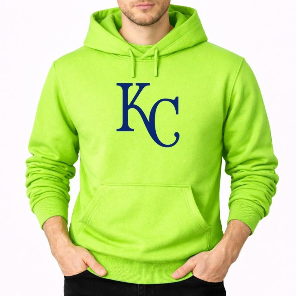 Men's Kansas City Royals Pullover Hoodie - Lime Green