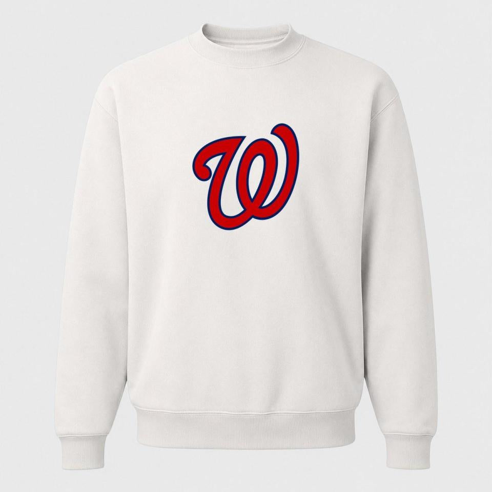 Men's Washington Nationals Crewneck Sweatshirt - White