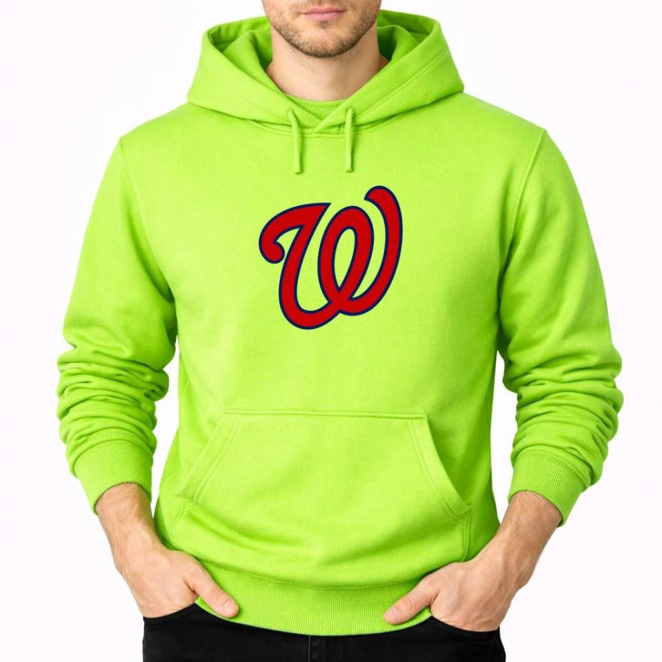 Men's Washington Nationals Pullover Hoodie - Lime Green