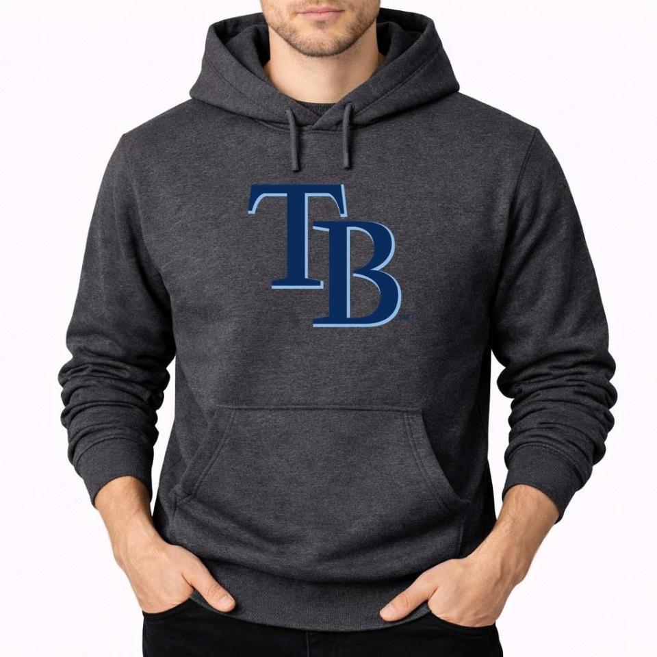 Men's Tampa Bay Rays Pullover Hoodie - Charcoal