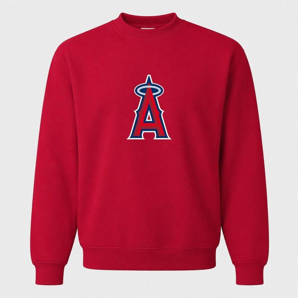 Men's Los Angeles Angels Crewneck Sweatshirt - Red