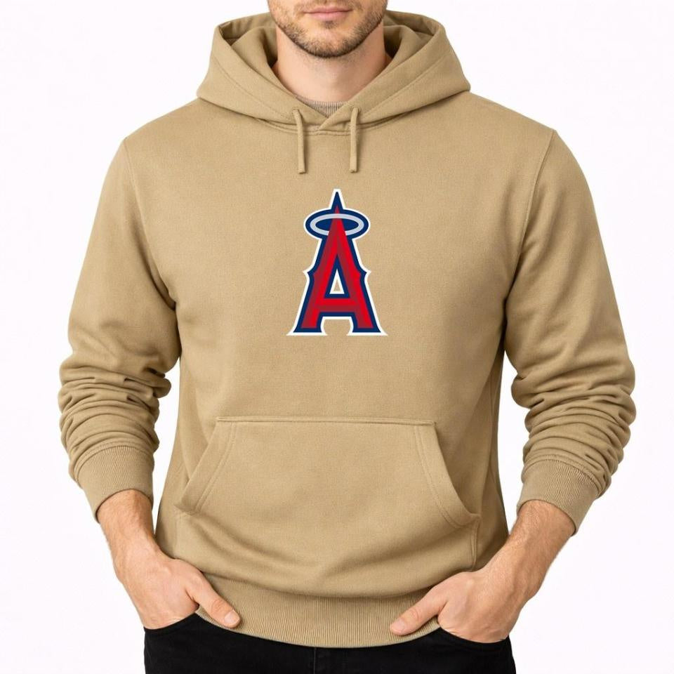 Men's Los Angeles Angels Pullover Hoodie - Tan