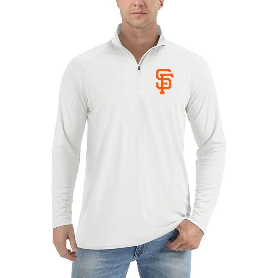 Men's San Francisco Giants Polyester Polo - Sky Blue