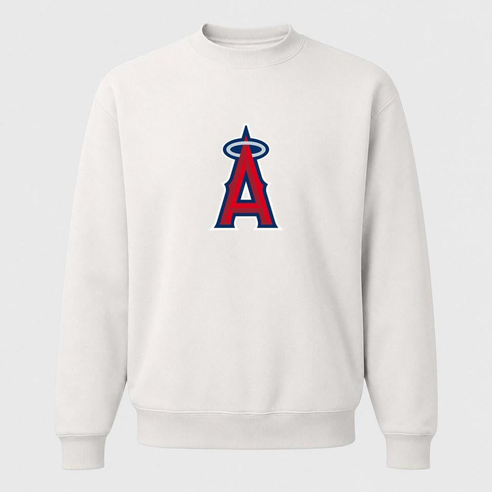 Men's Los Angeles Angels Crewneck Sweatshirt - White