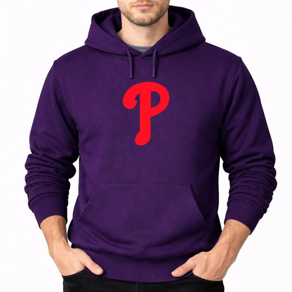 Men's Philadelphia Phillies Pullover Hoodie - Purple