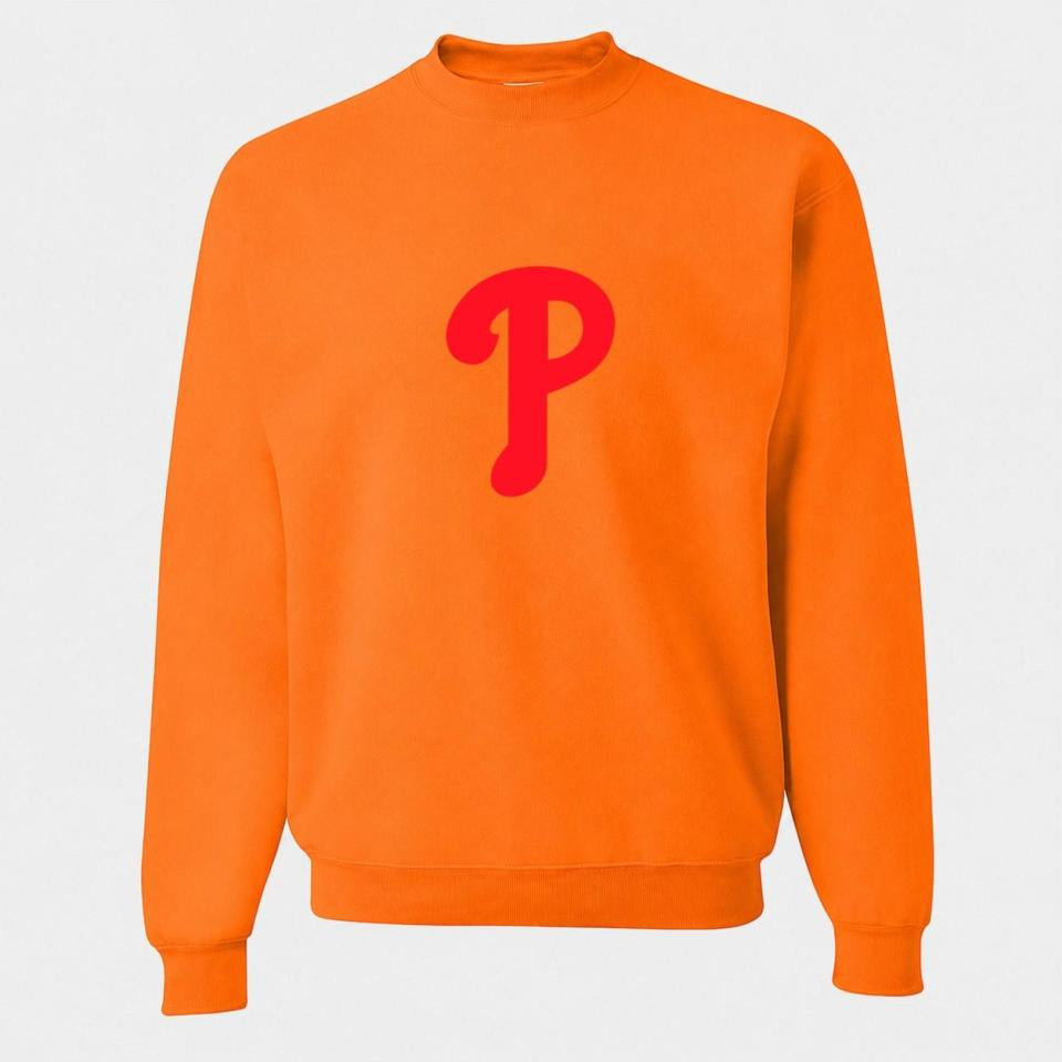Men's Philadelphia Phillies Crewneck Sweatshirt - Orange