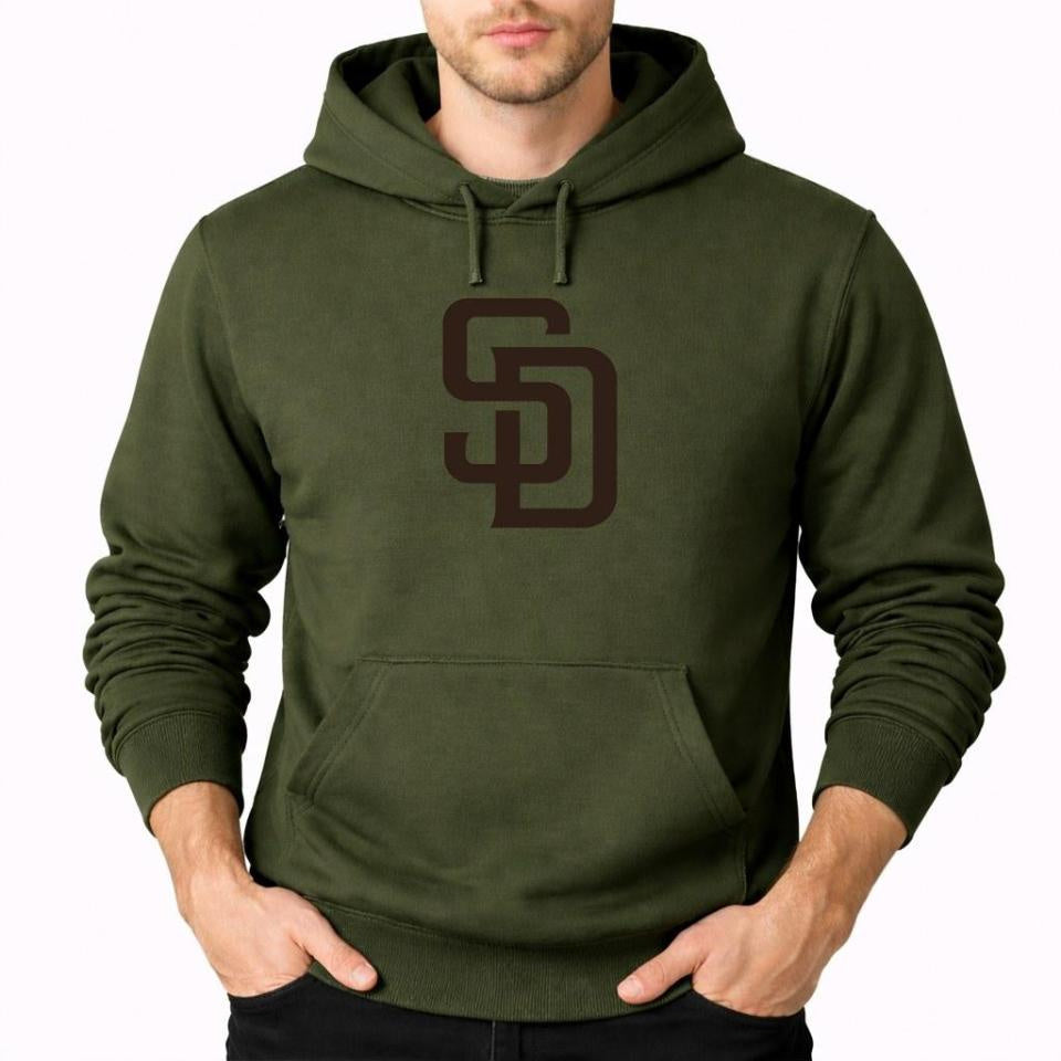 Men's San Diego Padres Pullover Hoodie - Army Green