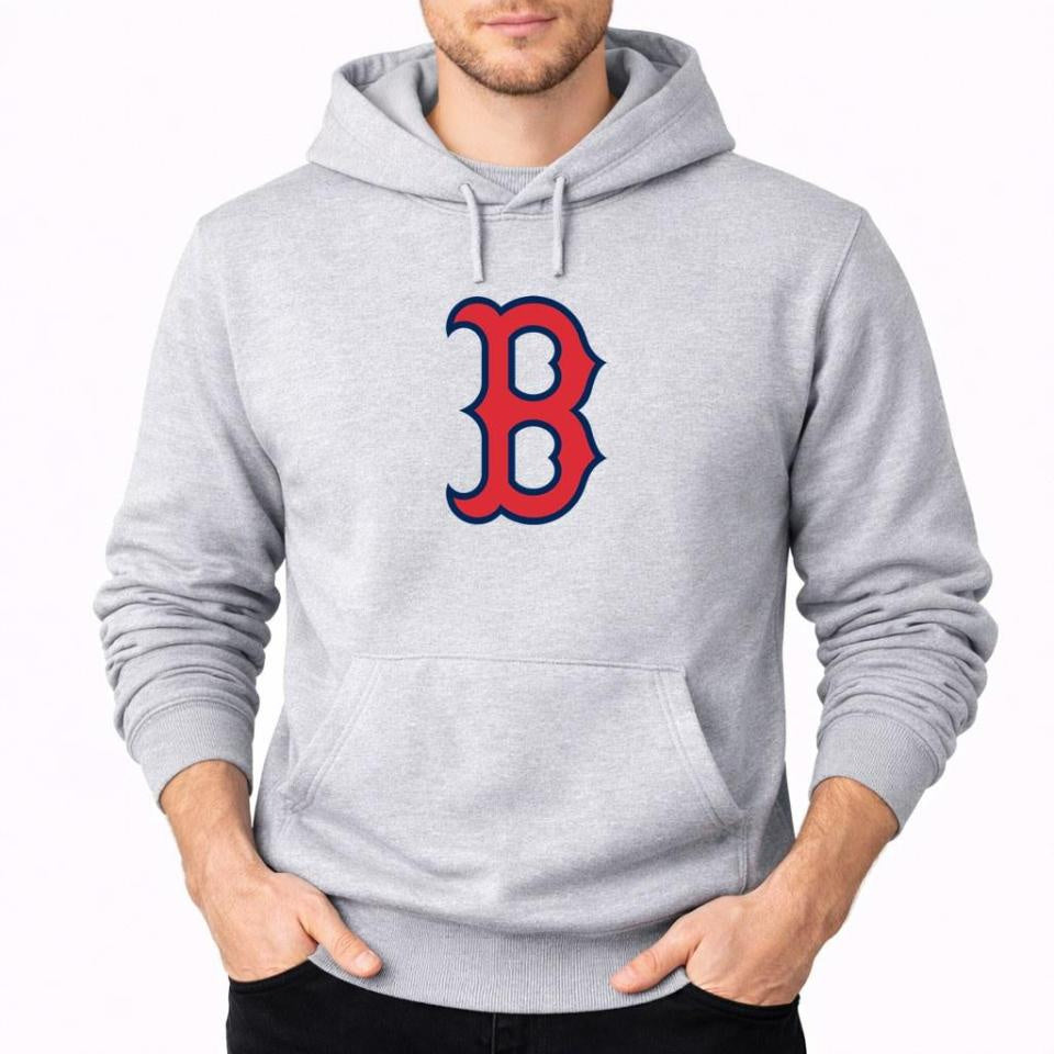 Men's Boston Red Sox Pullover Hoodie - Gray