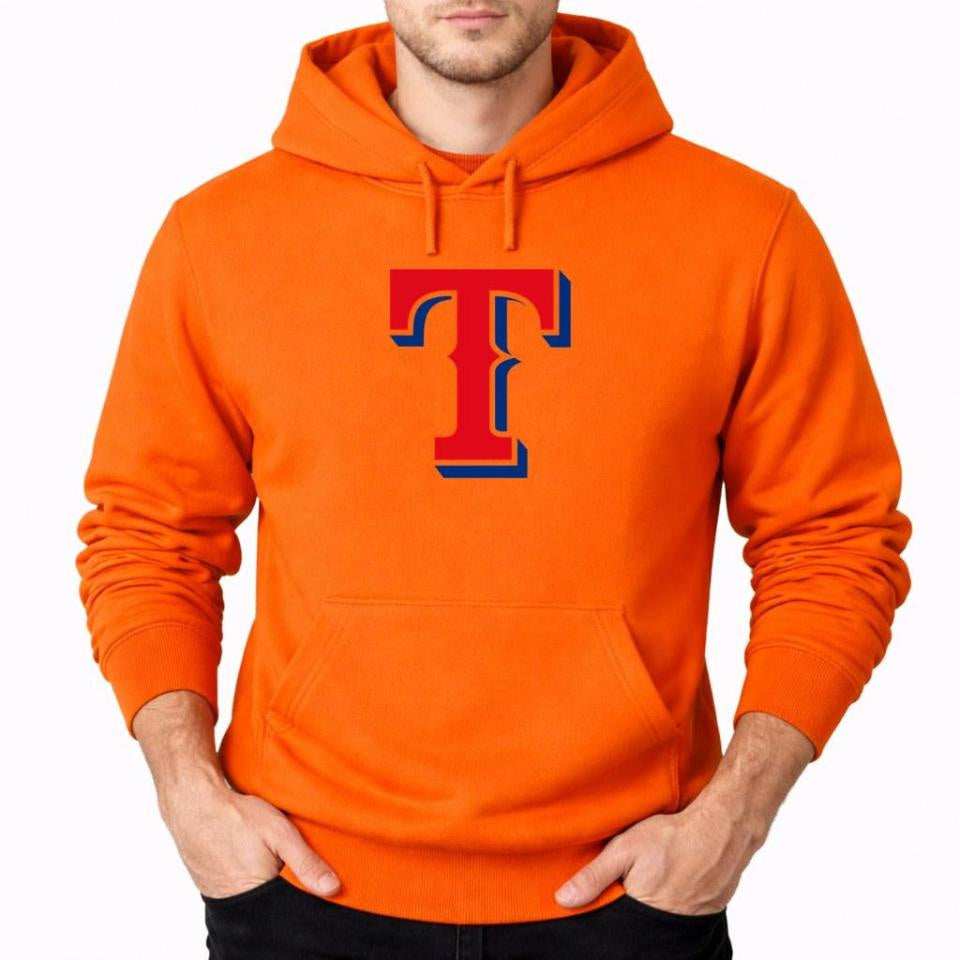 Men's Texas Rangers Pullover Hoodie - Orange