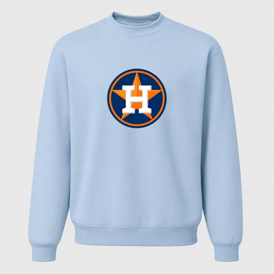 Men's Houston Astros Crewneck Sweatshirt - Sky Blue