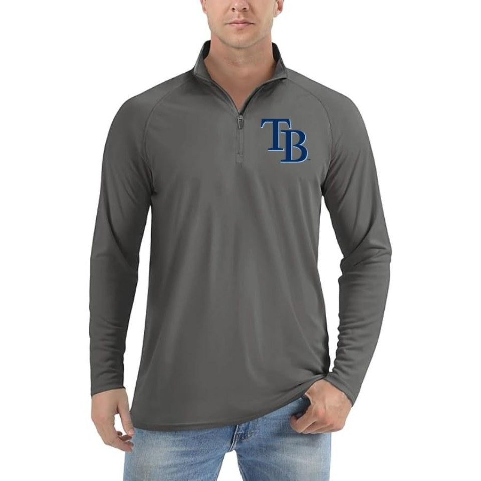 Men's Tampa Bay Rays Polyester Polo - Charcoal