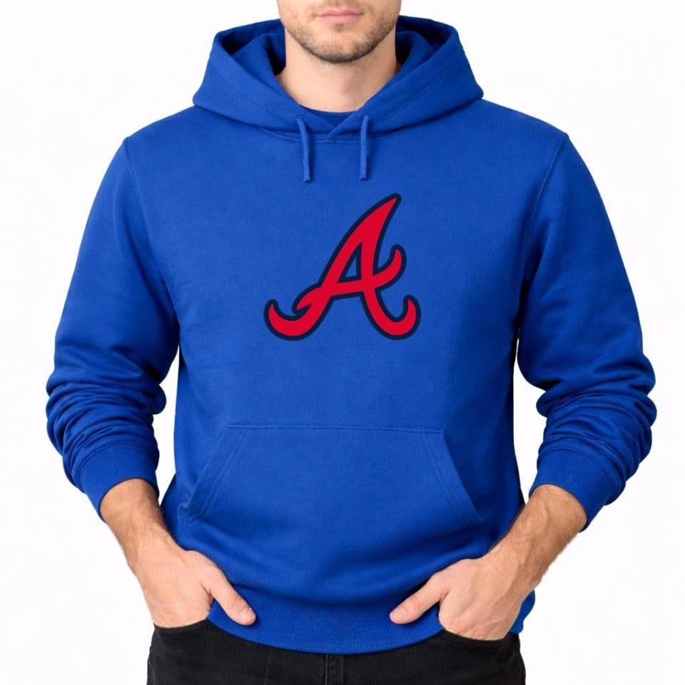 Men's Atlanta Braves Pullover Hoodie - Royal Blue