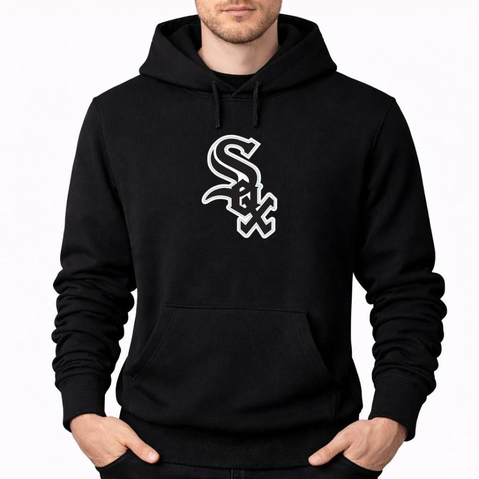 Men's Chicago White Sox Pullover Hoodie - Black