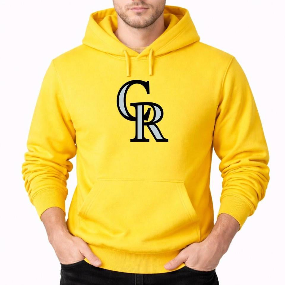Men's Colorado Rockies Pullover Hoodie - Yellow