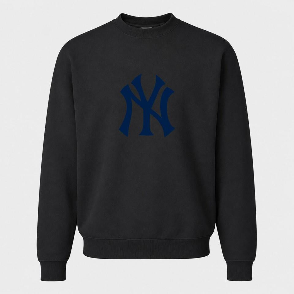 Men's New York Yankees Crewneck Sweatshirt - Black