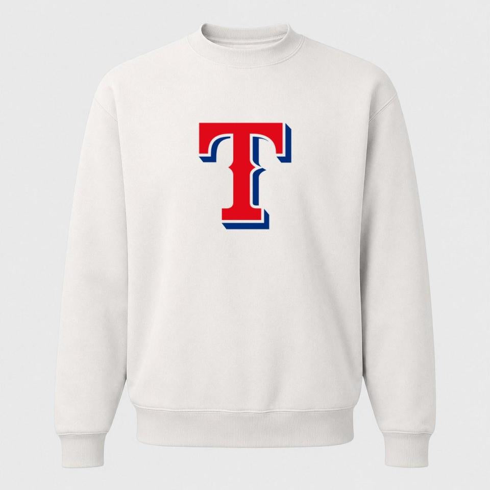 Men's Texas Rangers Crewneck Sweatshirt - White