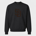 Men's San Diego Padres Crewneck Sweatshirt - Black