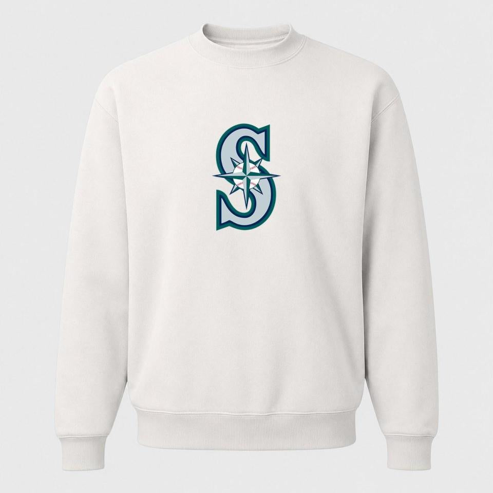 Men's Seattle Mariners Crewneck Sweatshirt - White