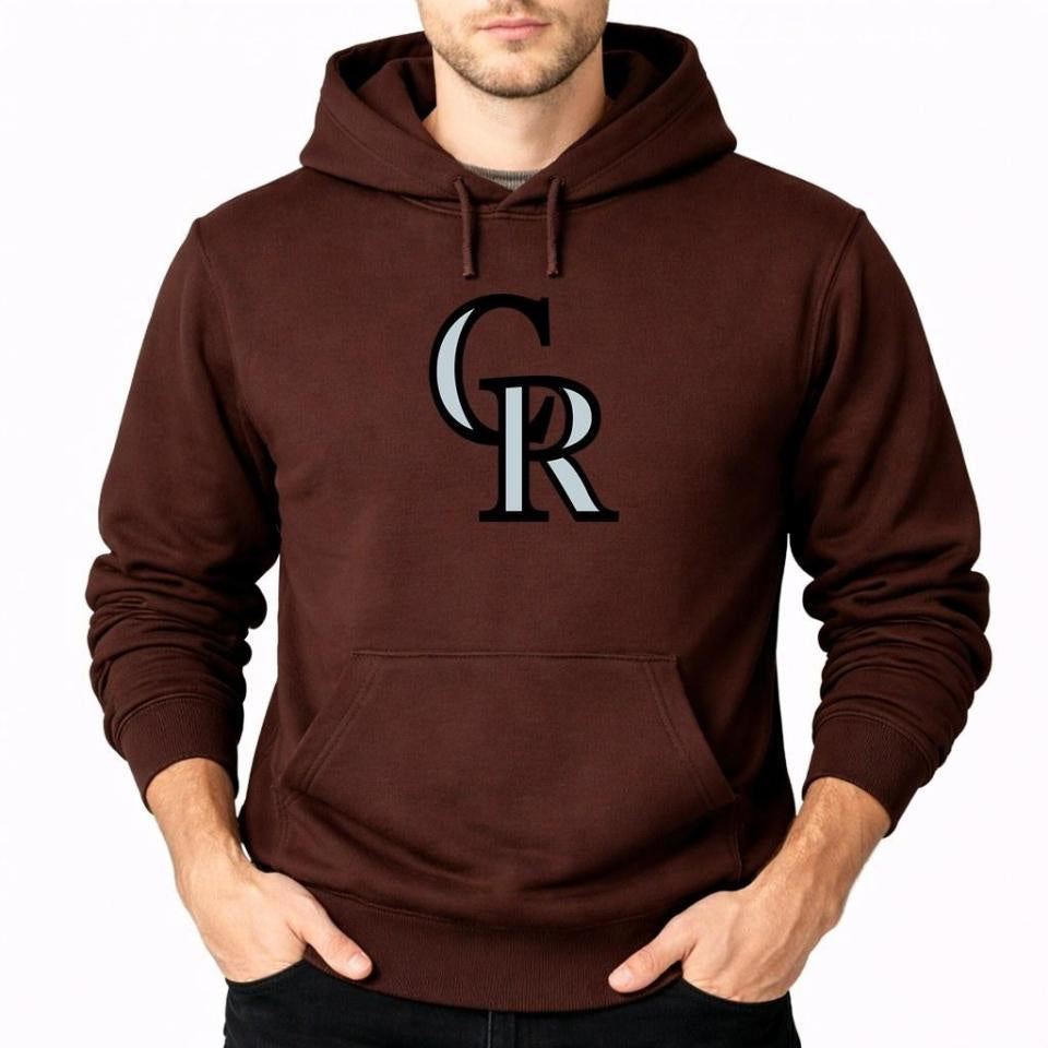 Men's Colorado Rockies Pullover Hoodie - Brown