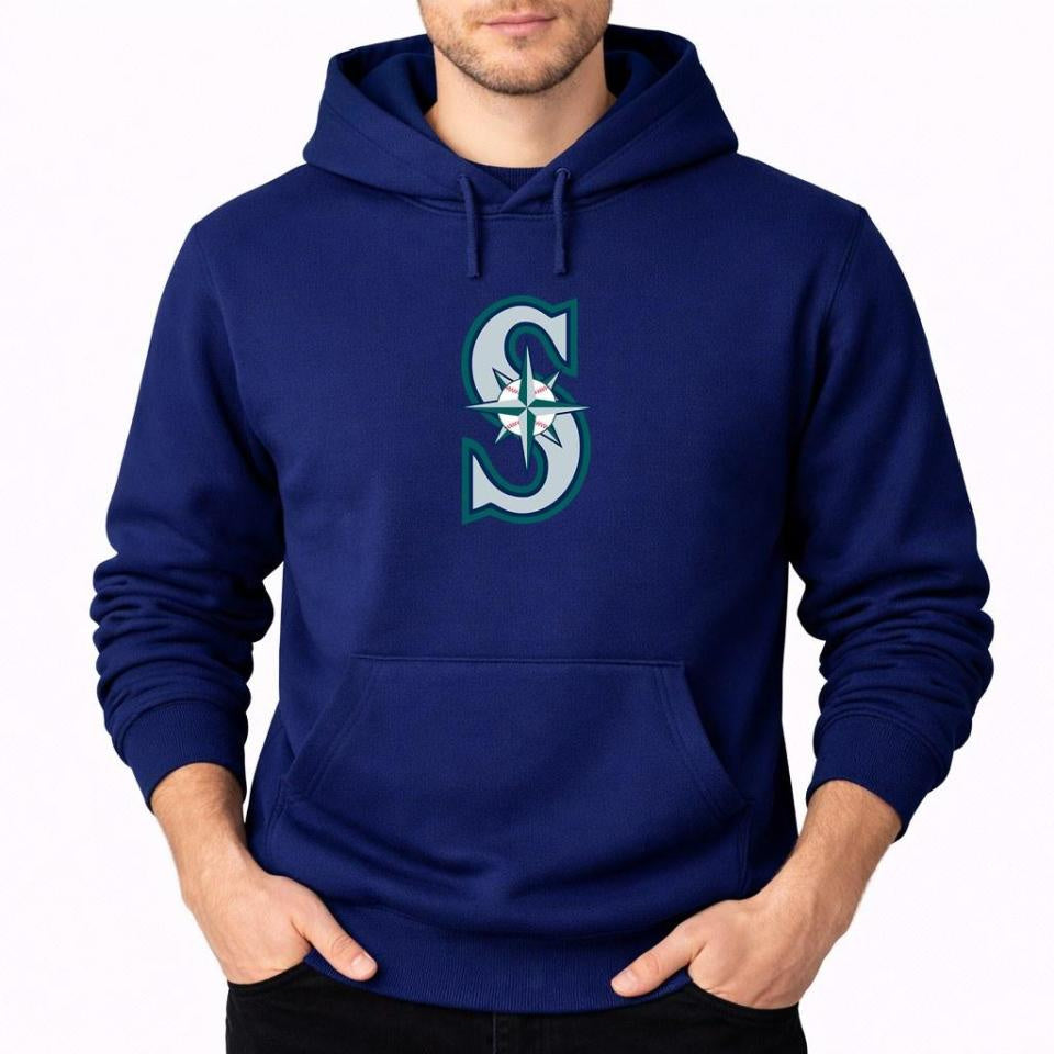 Men's Seattle Mariners Pullover Hoodie - Navy