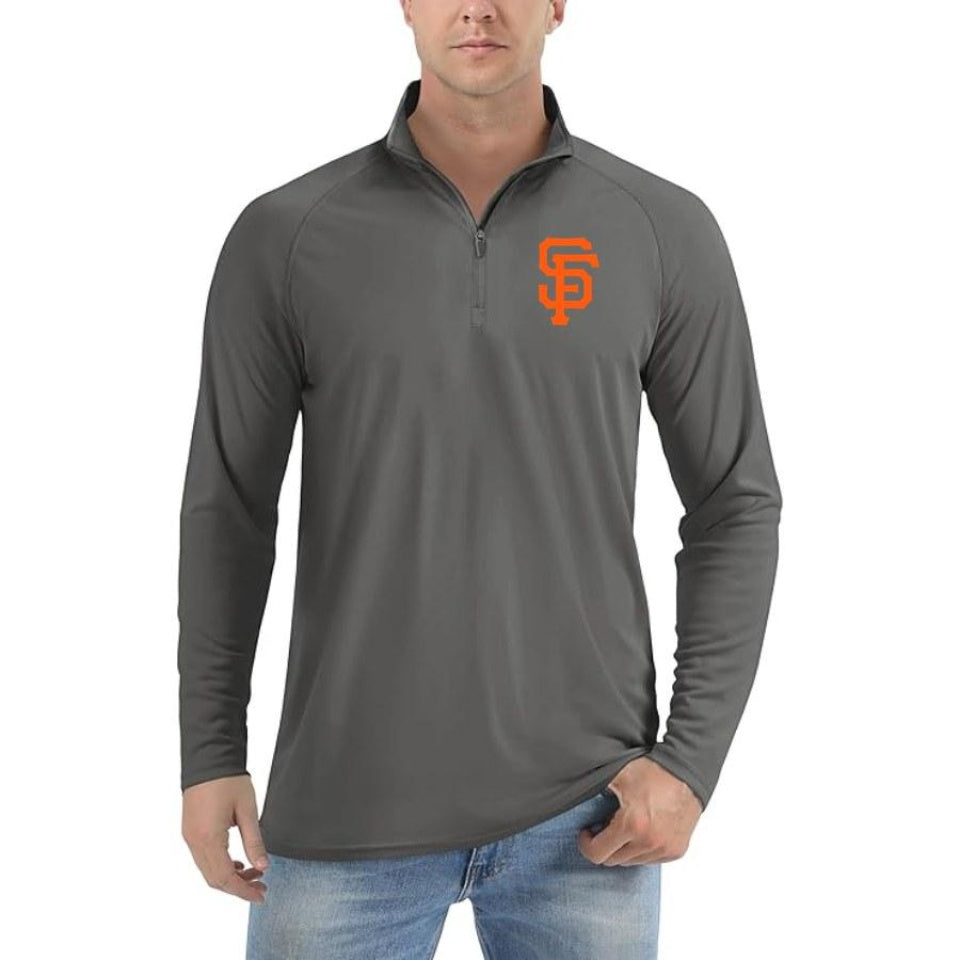 Men's San Francisco Giants Polyester Polo - Charcoal
