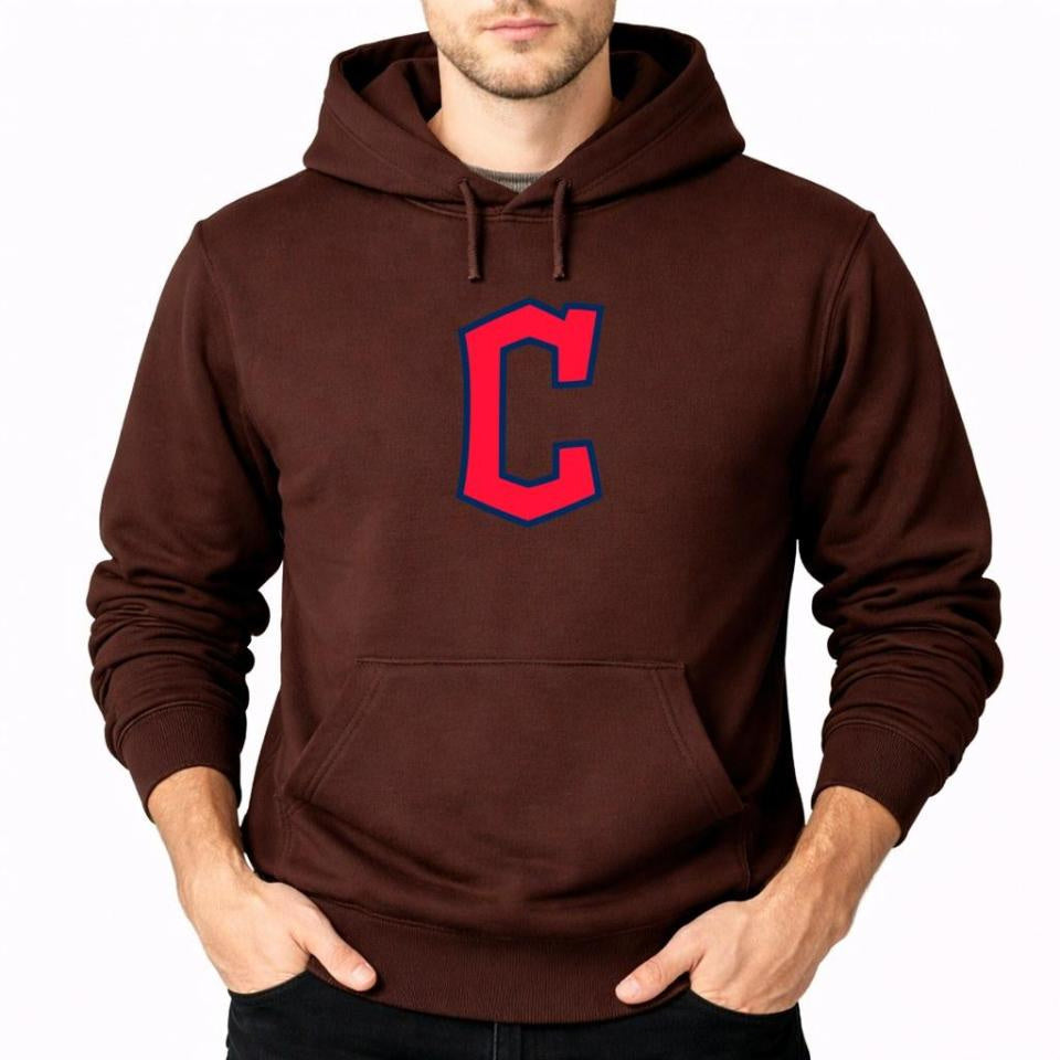 Men's Cleveland Guardians Pullover Hoodie - Brown