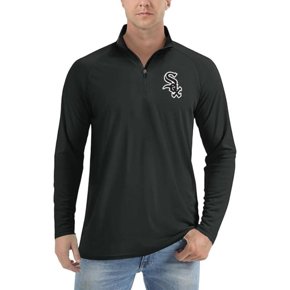 Men's Chicago White Sox Polyester Polo - Black