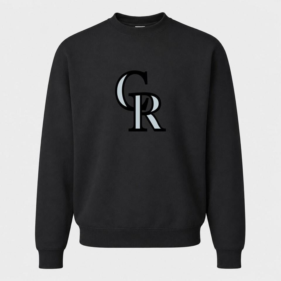Men's Colorado Rockies Crewneck Sweatshirt - Black