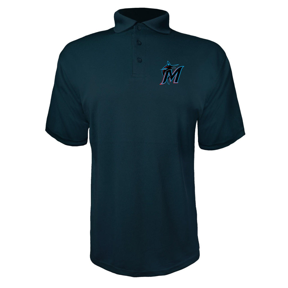 Men's Miami Marlins Quarter Zip - Blue
