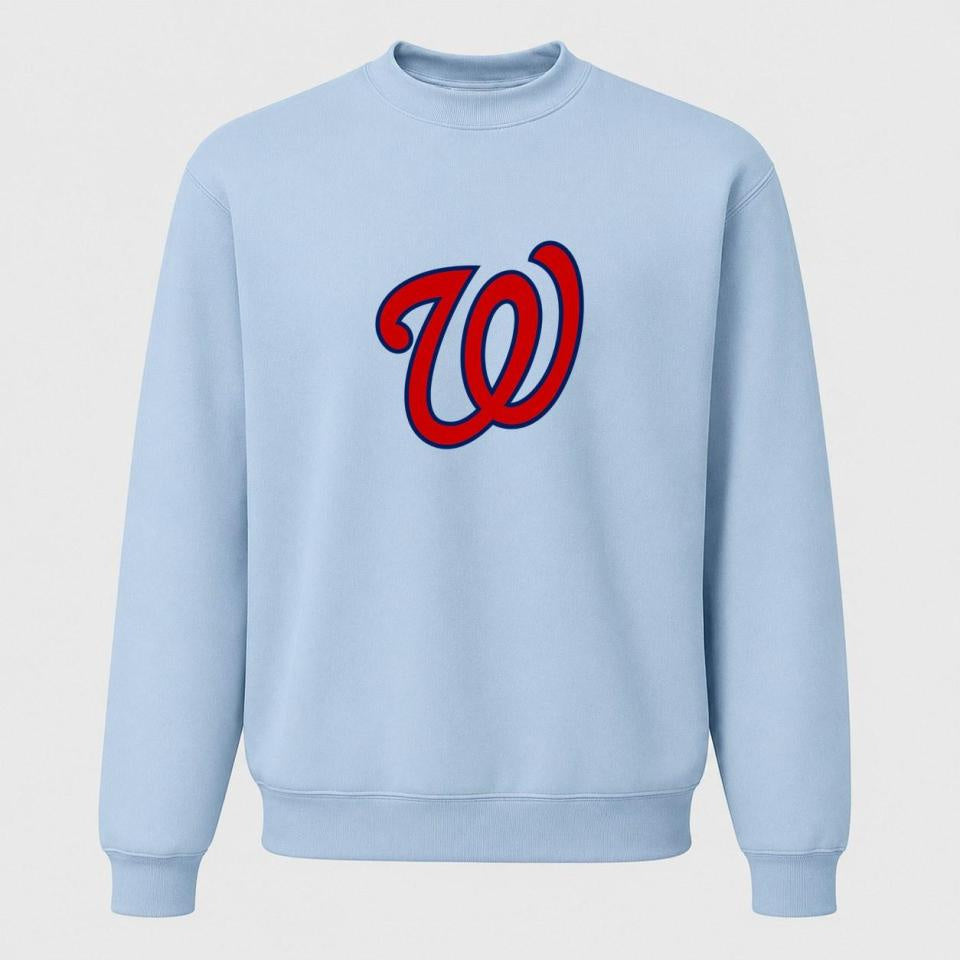 Men's Washington Nationals Crewneck Sweatshirt - Sky Blue