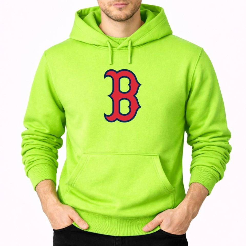 Men's Boston Red Sox Pullover Hoodie - Lime Green