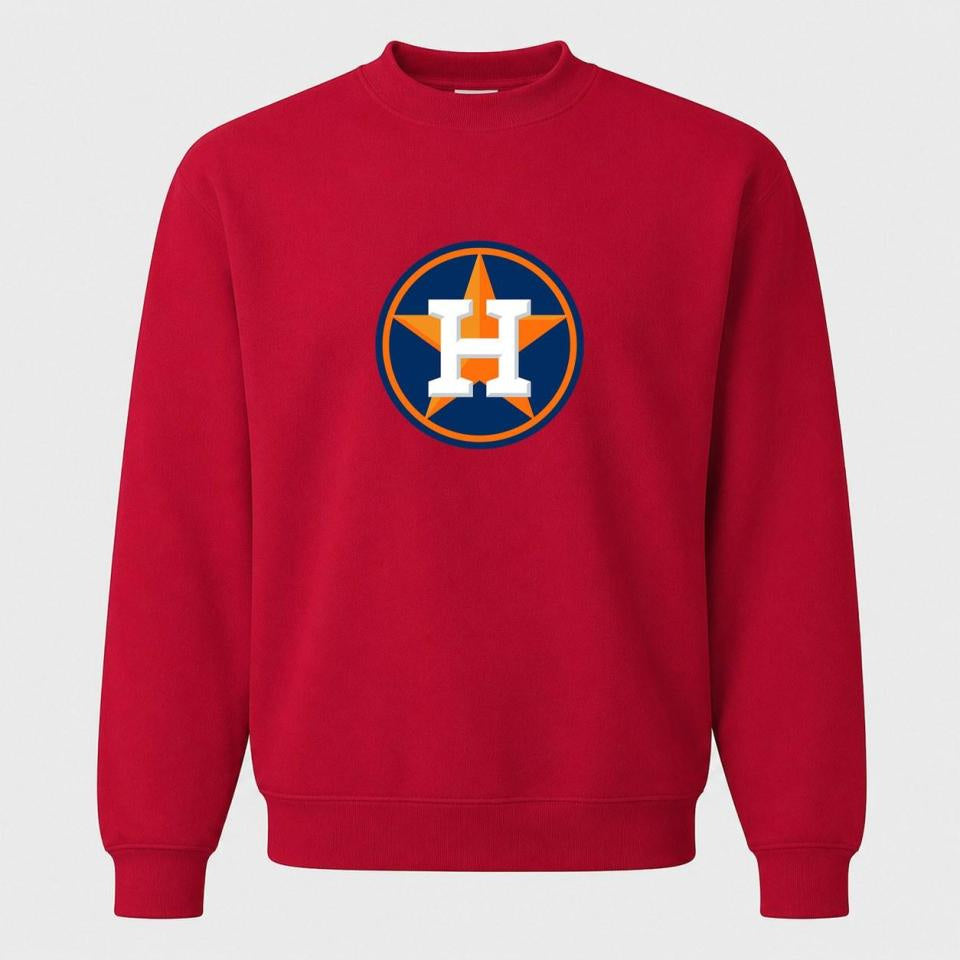 Men's Houston Astros Crewneck Sweatshirt - Red
