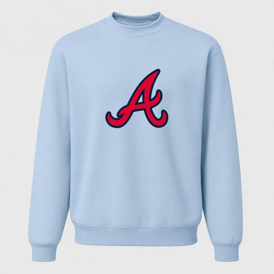 Men's Atlanta Braves Crewneck Sweatshirt - Sky Blue