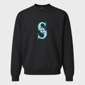 Men's Seattle Mariners Crewneck Sweatshirt - Black