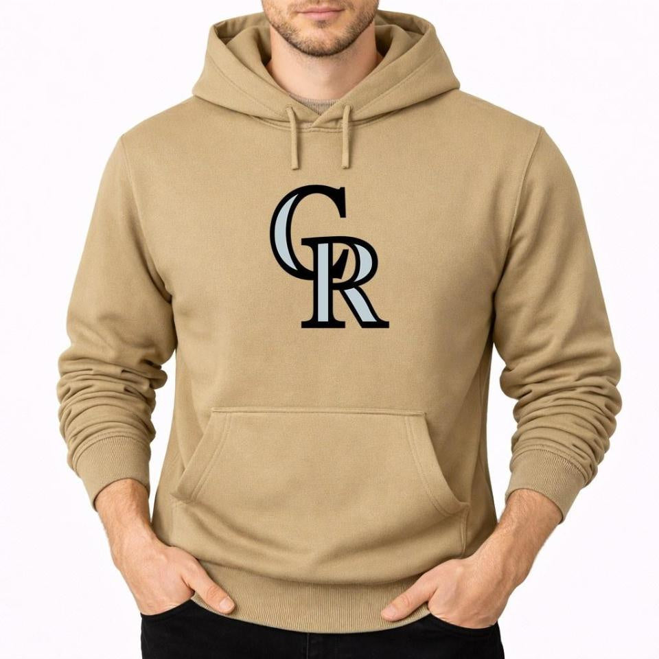 Men's Colorado Rockies Pullover Hoodie - Tan
