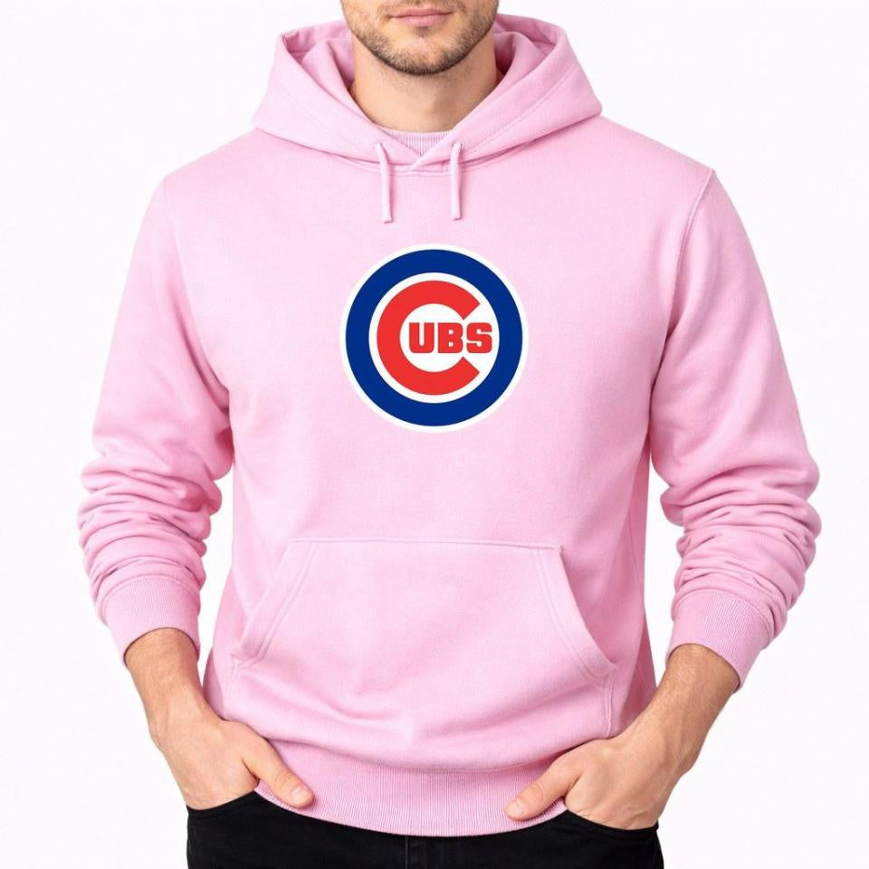 Men's Chicago Cubs Pullover Hoodie - Pink