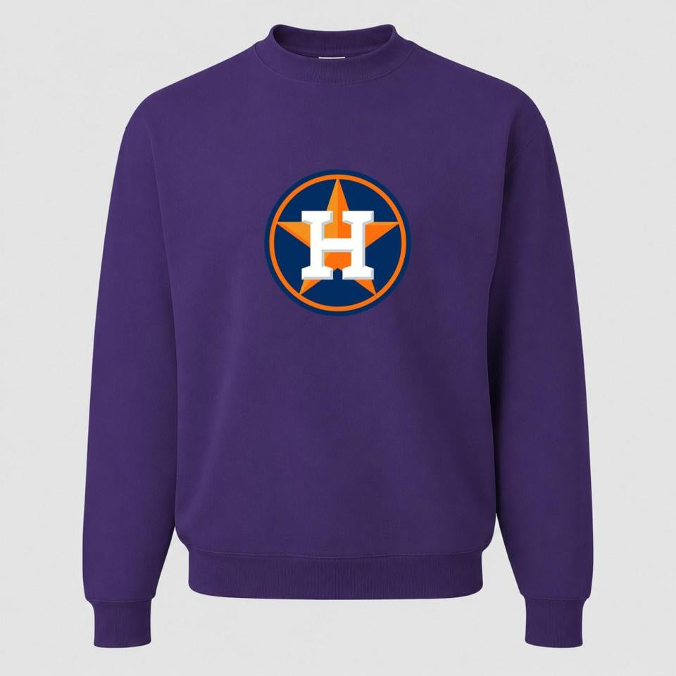 Men's Houston Astros Crewneck Sweatshirt - Purple