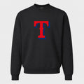 Men's Texas Rangers Crewneck Sweatshirt - Black