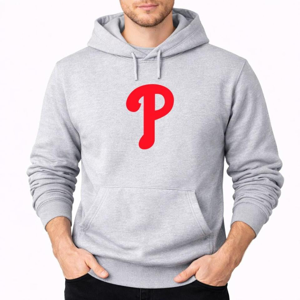 Men's Philadelphia Phillies Pullover Hoodie - Gray