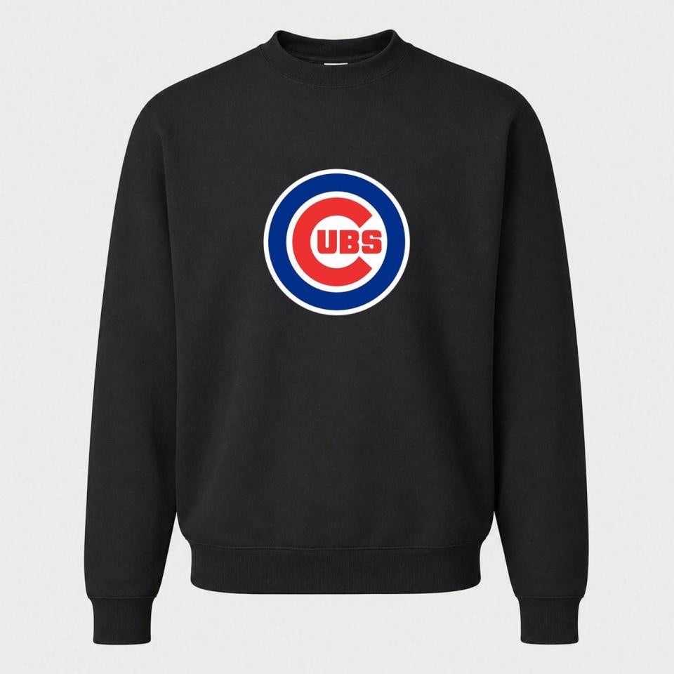 Men's Chicago Cubs Crewneck Sweatshirt - Black