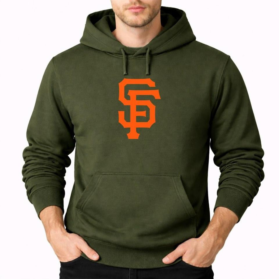 Men's San Francisco Giants Pullover Hoodie - Army Green