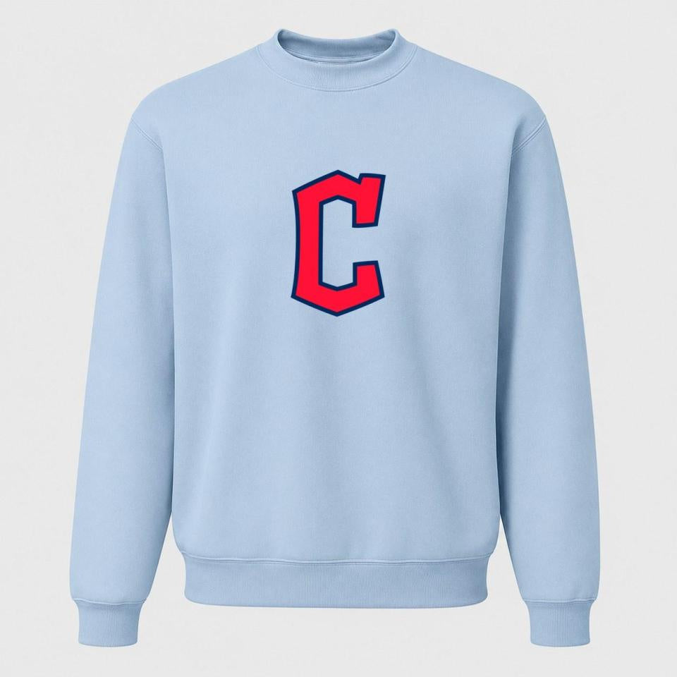 Men's Cleveland Guardians Crewneck Sweatshirt - Sky Blue