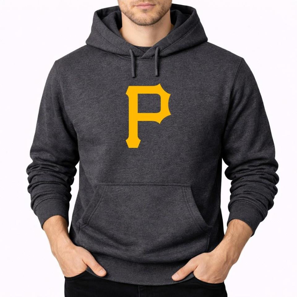 Men's Pittsburgh Pirates Pullover Hoodie - Charcoal
