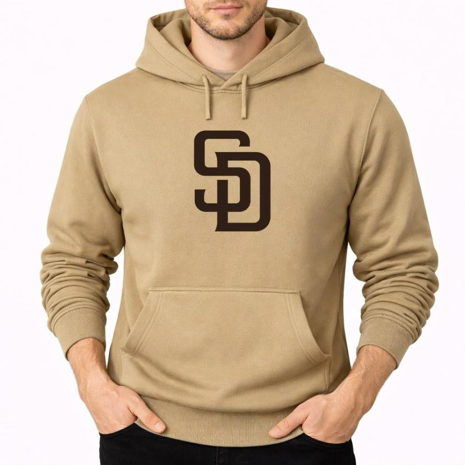 Men's San Diego Padres Pullover Hoodie - Tan