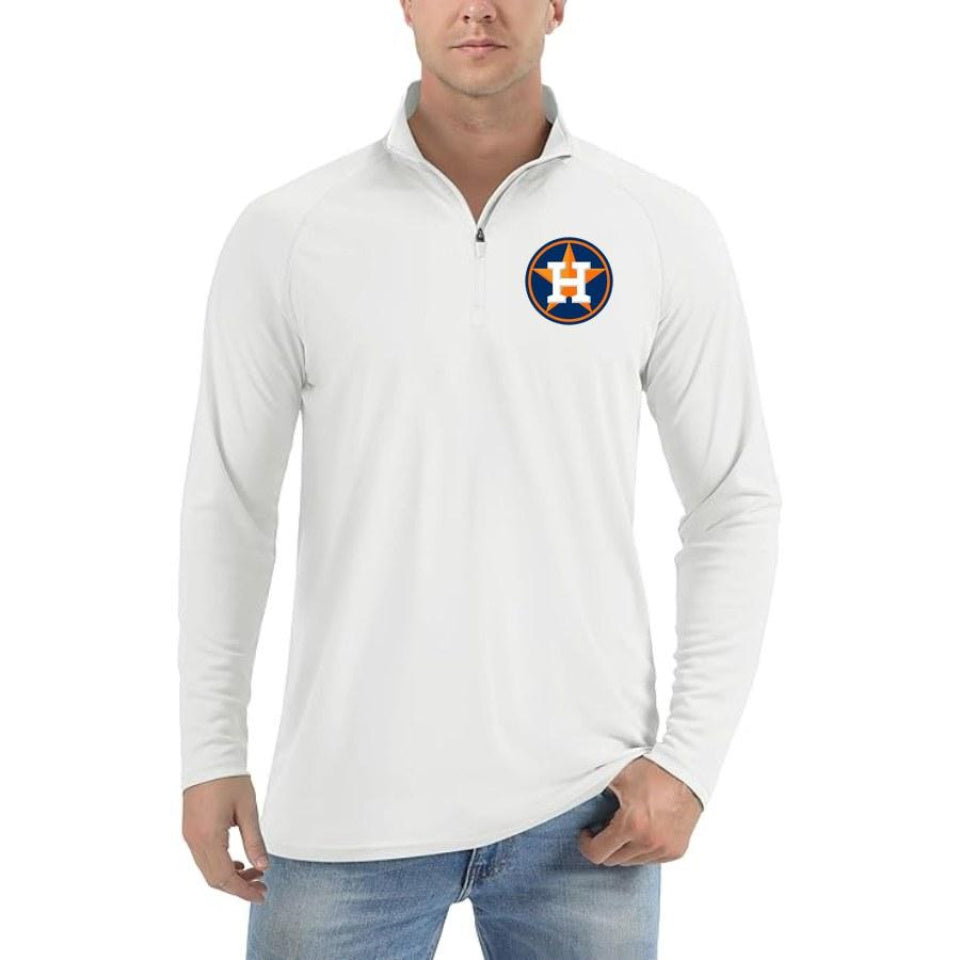 Men's Houston Astros Polyester Polo - Sky Blue